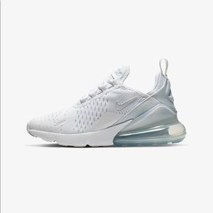 NIKE AIR MAX 270 all white size 4.5Y fits a W6